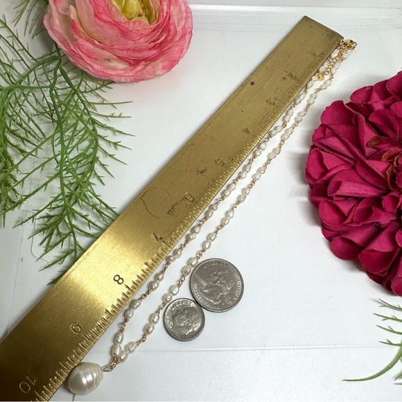 NEW⚜️Freshwater Pearl Hand Linked Necklace - Picture 2 of 5